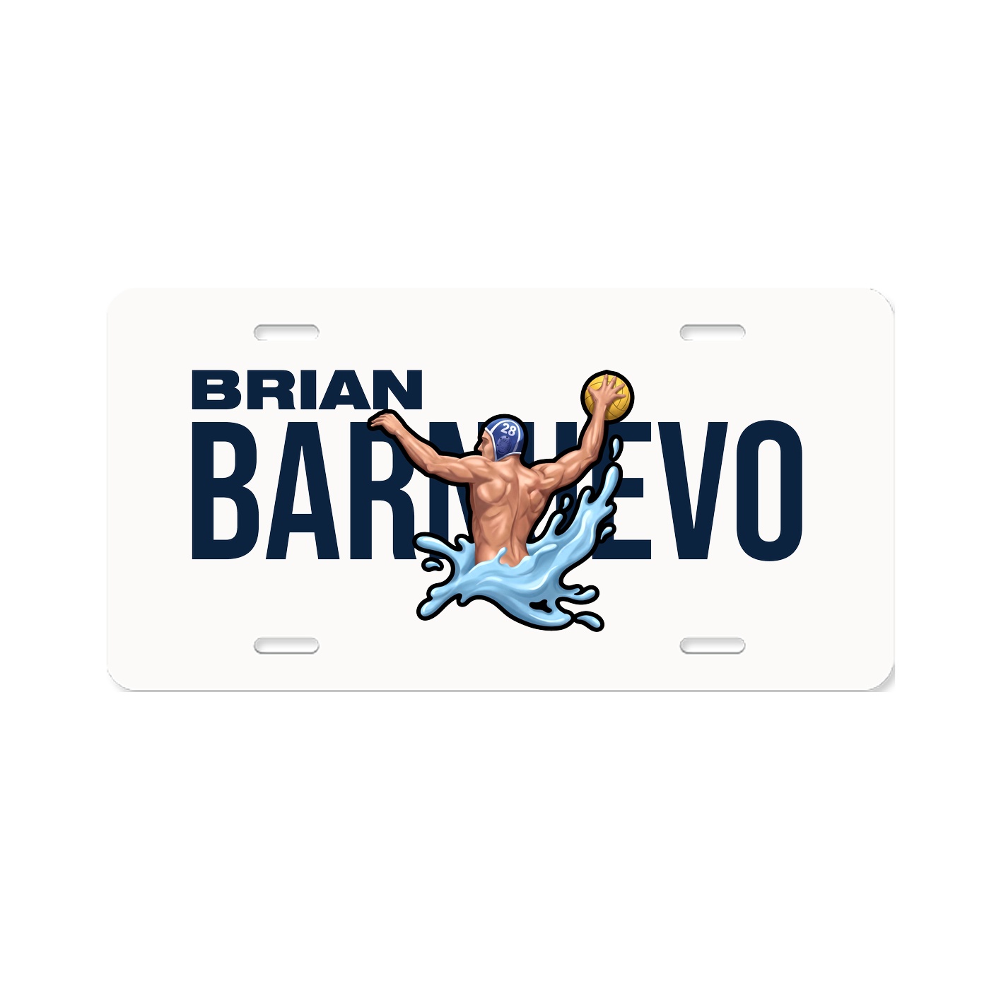 License Plate — Player Name in Classic