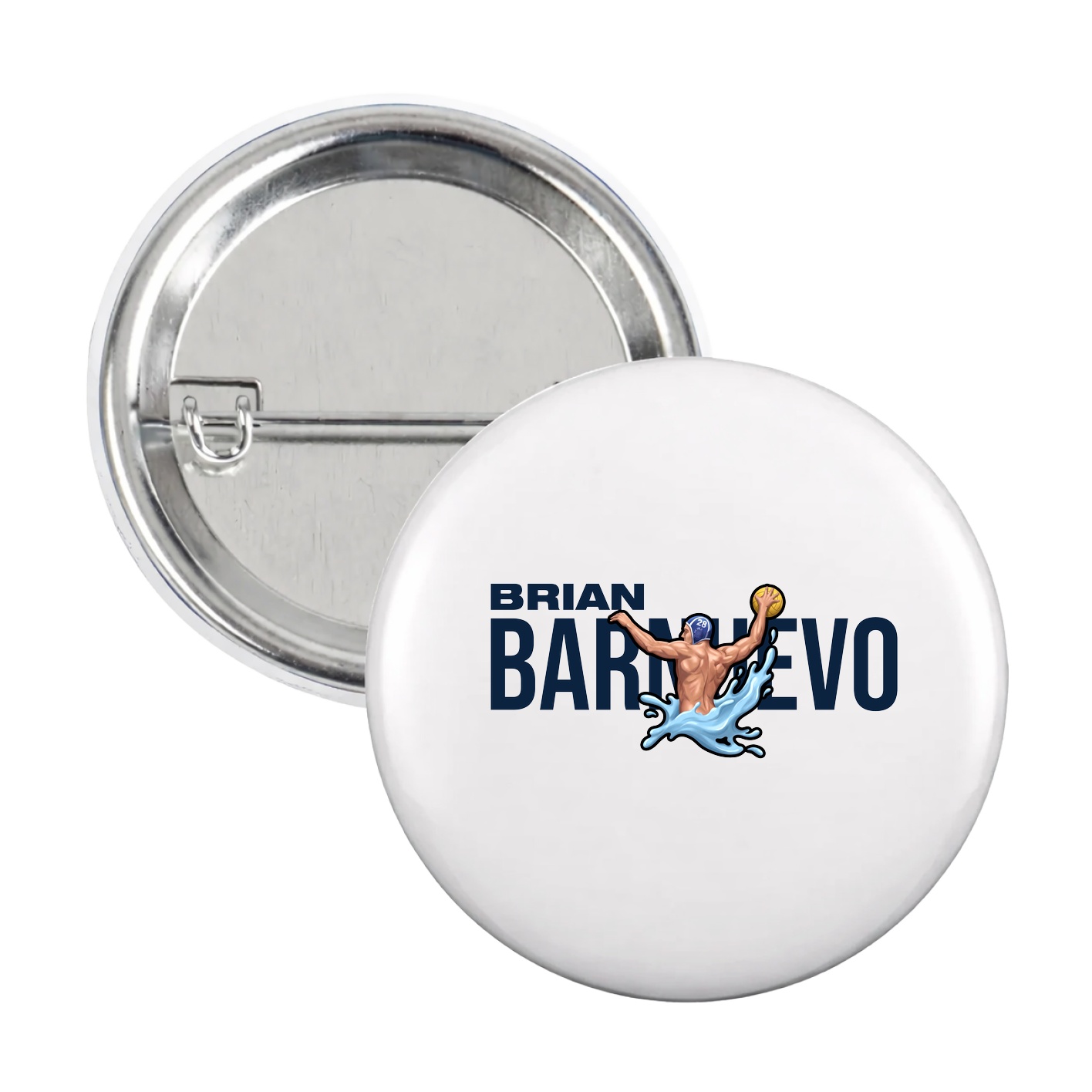 Game Day Button — Player Name in White