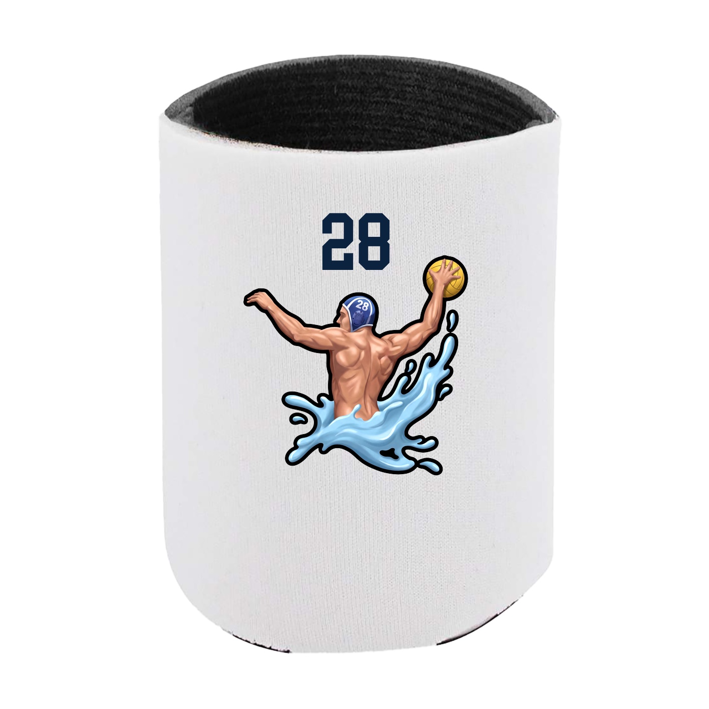 Can Holder — Number Top in White