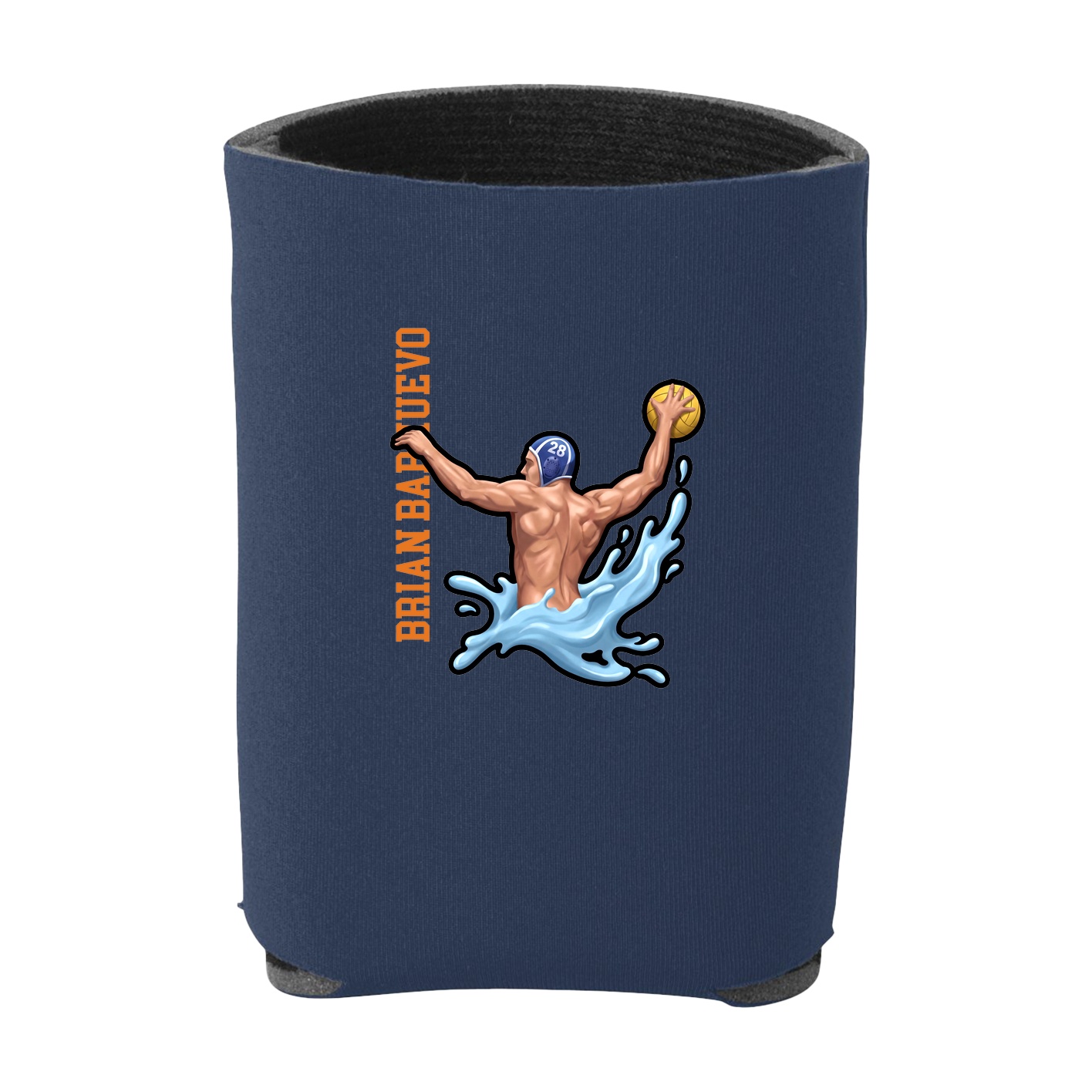 Can Holder — Name Vertical in Navy