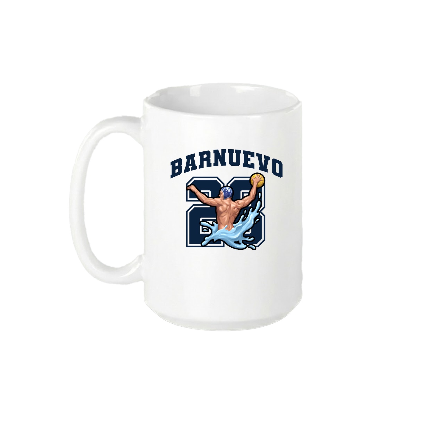 15oz Coffee Mug — Number in White