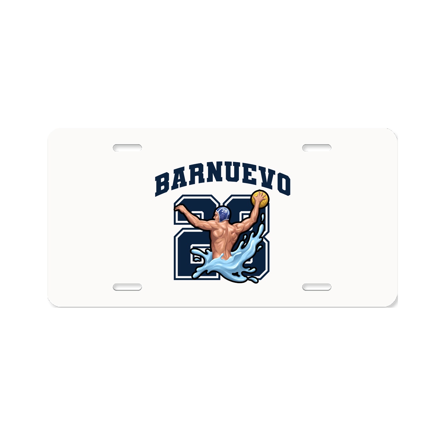 License Plate — Number in Classic