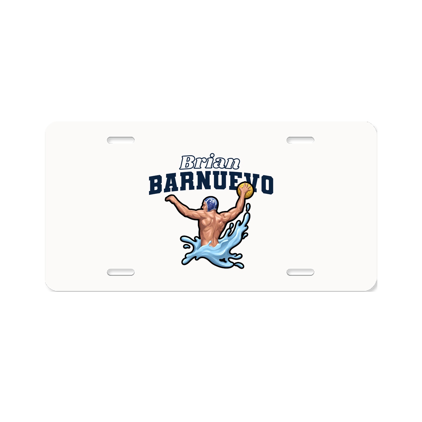 License Plate — Name Arch in Classic
