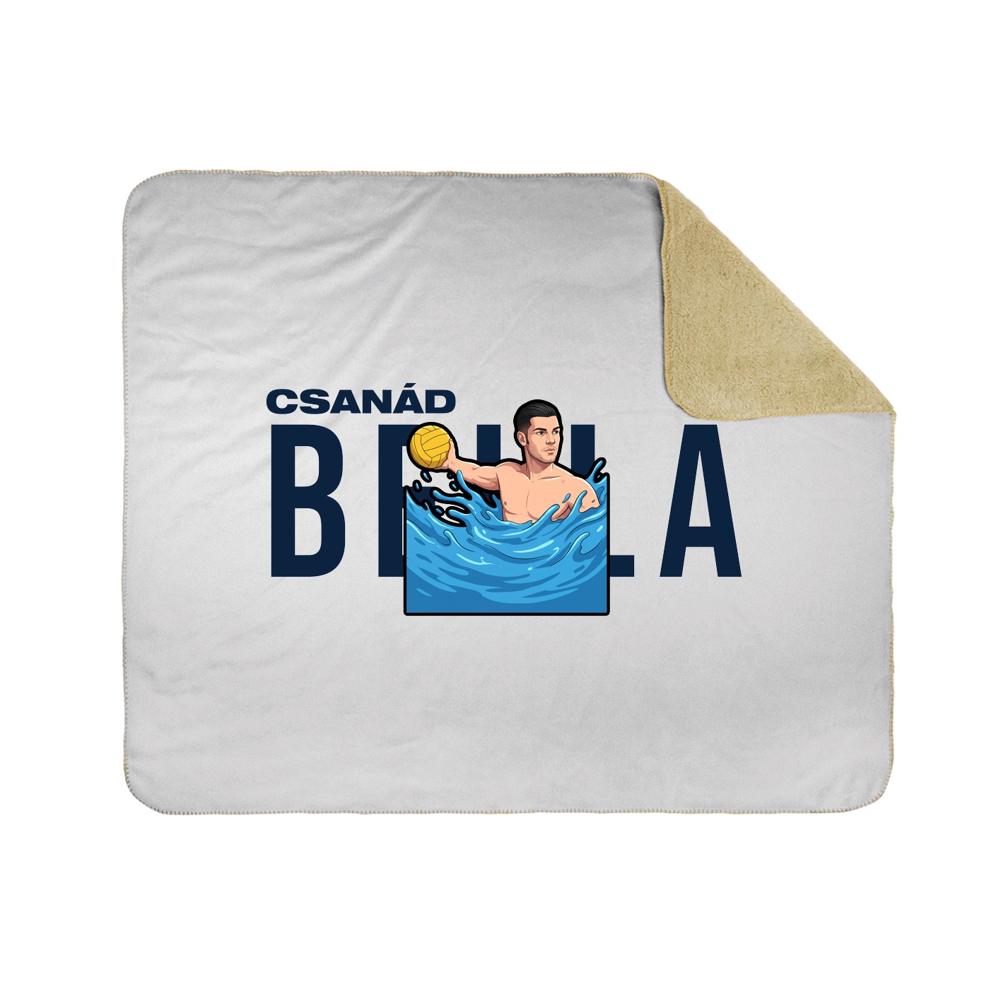 Throw Blanket — Player Name in White