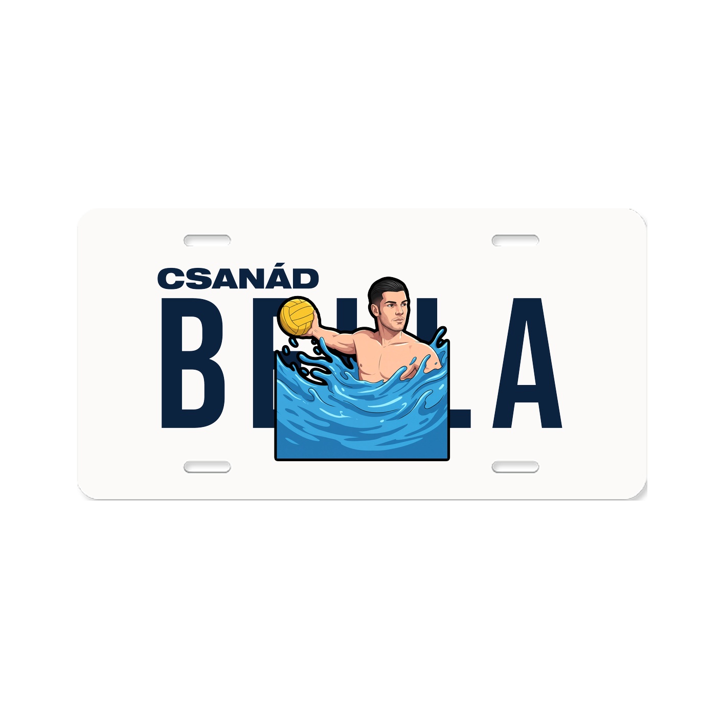 License Plate — Player Name in Classic