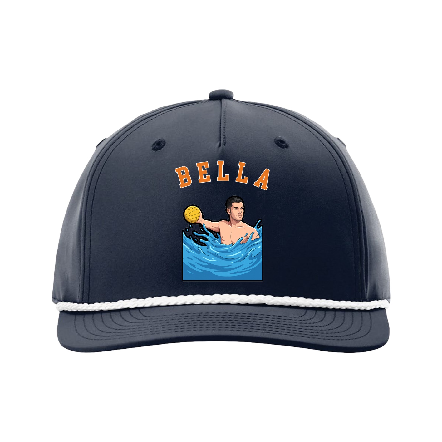 Five-Panel Classic Rope Cap — Shirsey Arch in Navy