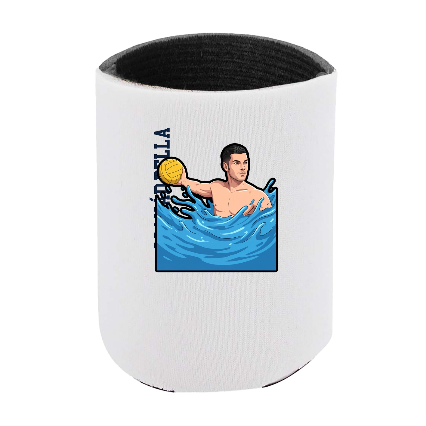 Can Holder — Name Vertical in White