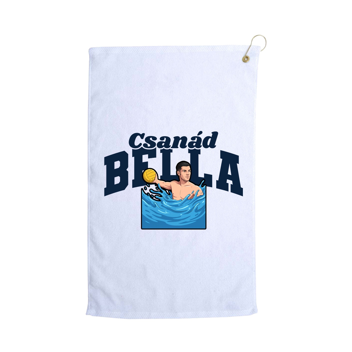 Golf Towel — Signature Arch in White
