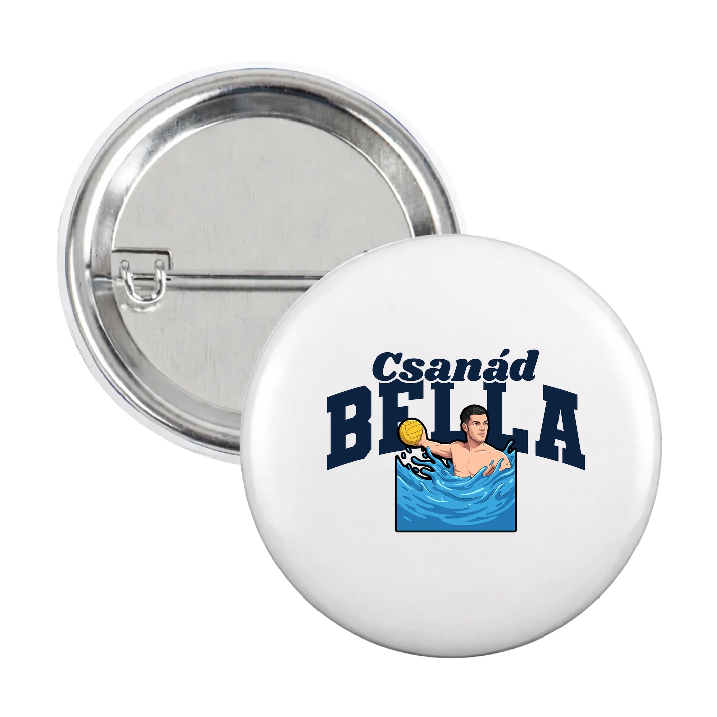 Game Day Button — Signature Arch in White