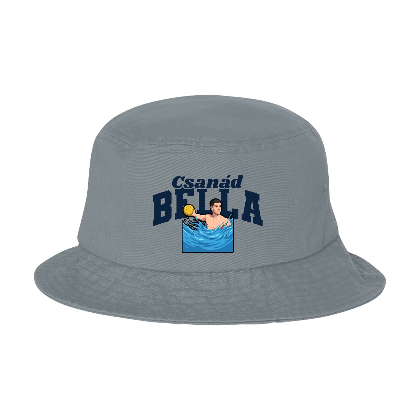Bucket Cap — Signature Arch in Grey