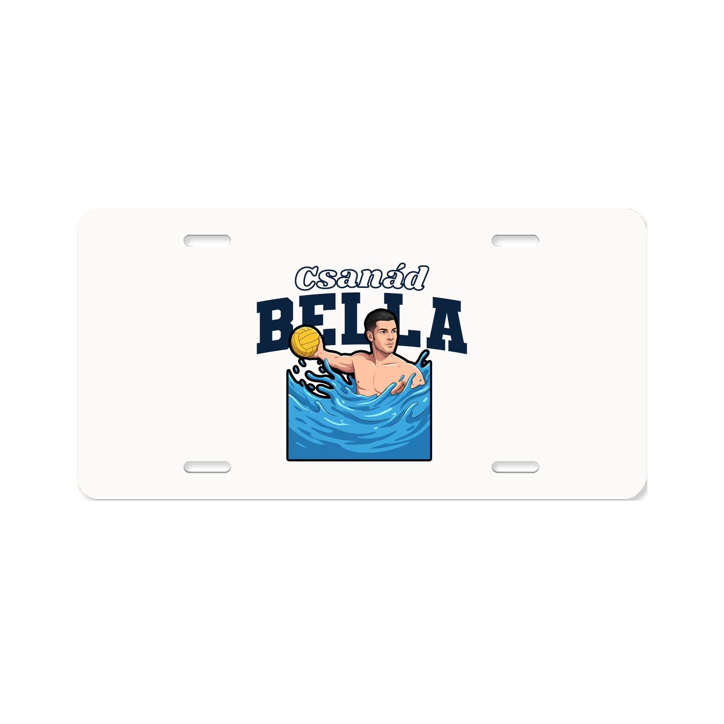 License Plate — Name Arch in Classic