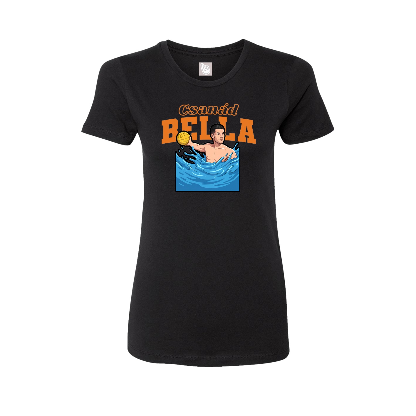 Fitted Women's Tee — Name Arch in Black