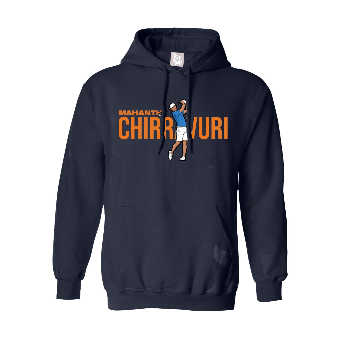 Youth Hoodie — Player Name in Navy
