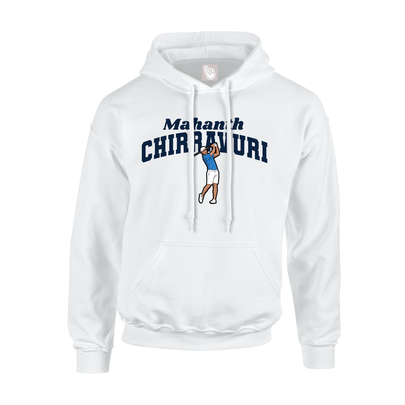 Youth Hoodie — Signature Arch in White