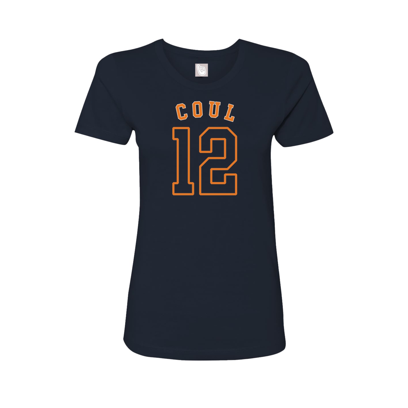 Fitted Women's Tee — Shirsey Arch in Navy