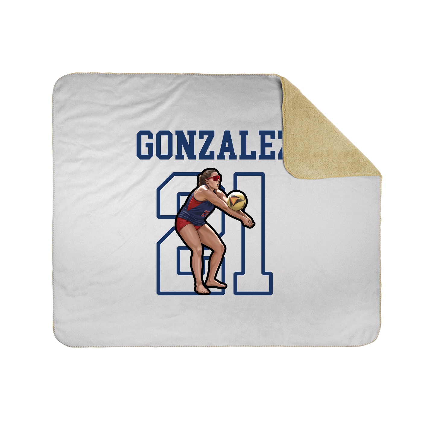 Throw Blanket — Shirsey in White