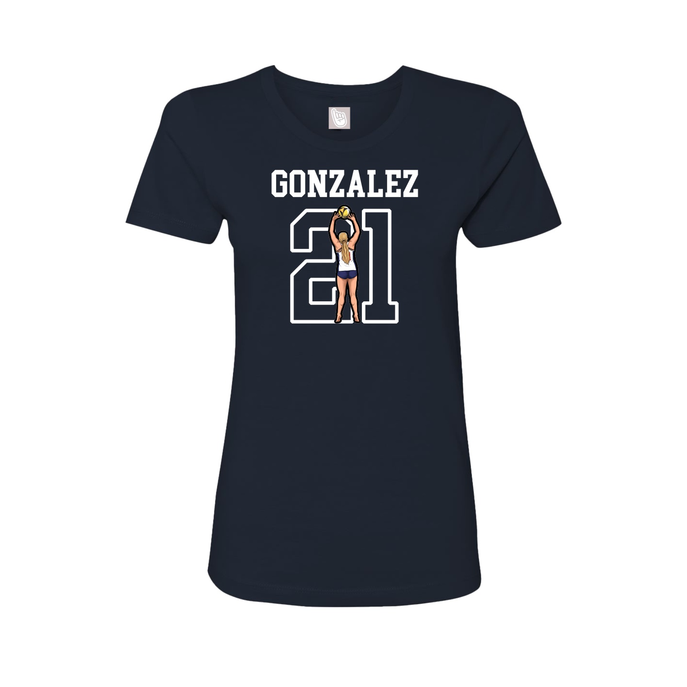 Fitted Women's Tee — Shirsey in Navy