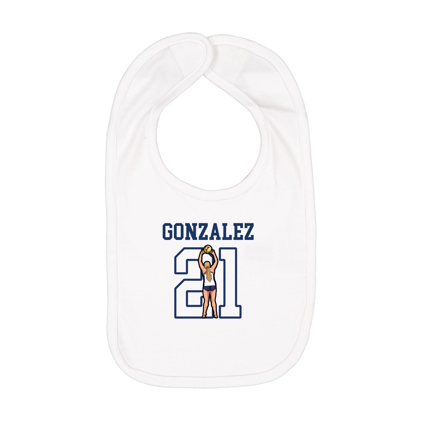Infant Bib — Shirsey in White