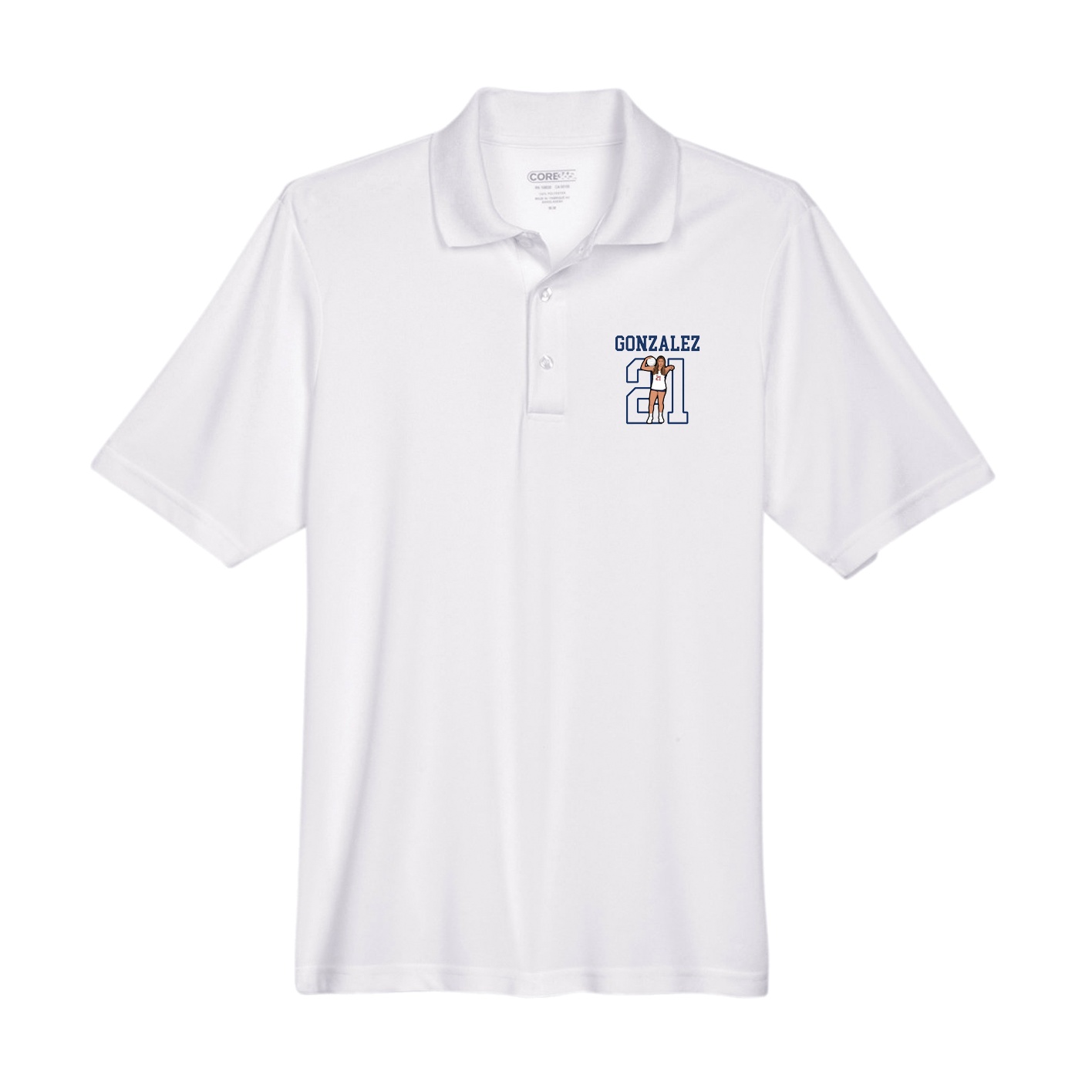 Performance Polo — Shirsey in White