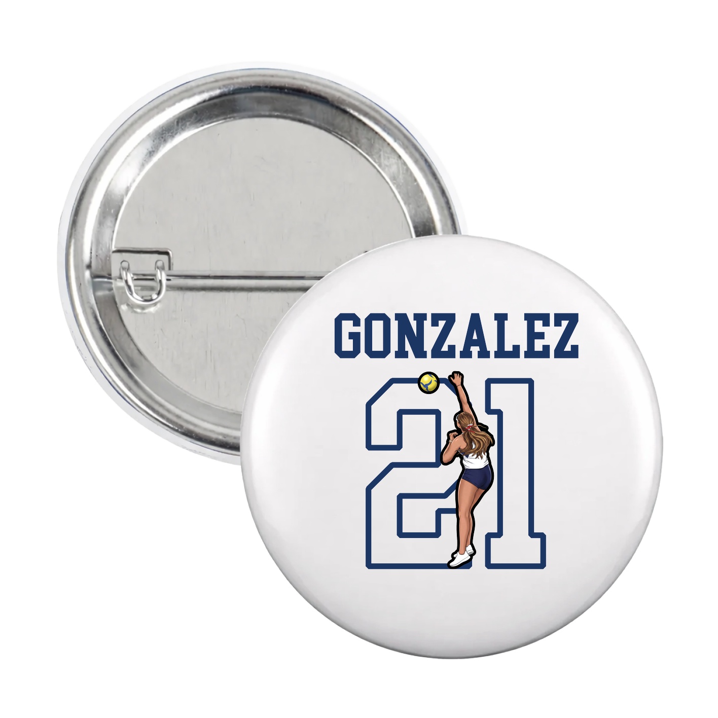 Game Day Button — Shirsey in White