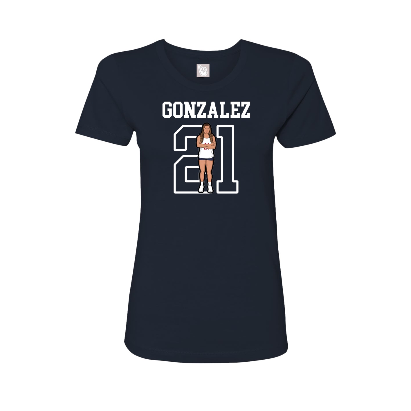Fitted Women's Tee — Shirsey in Navy