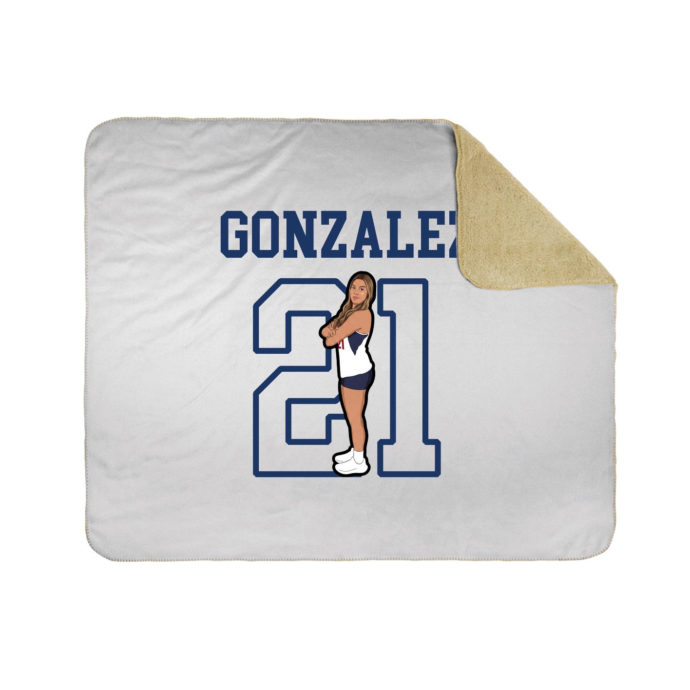 Throw Blanket — Shirsey in White