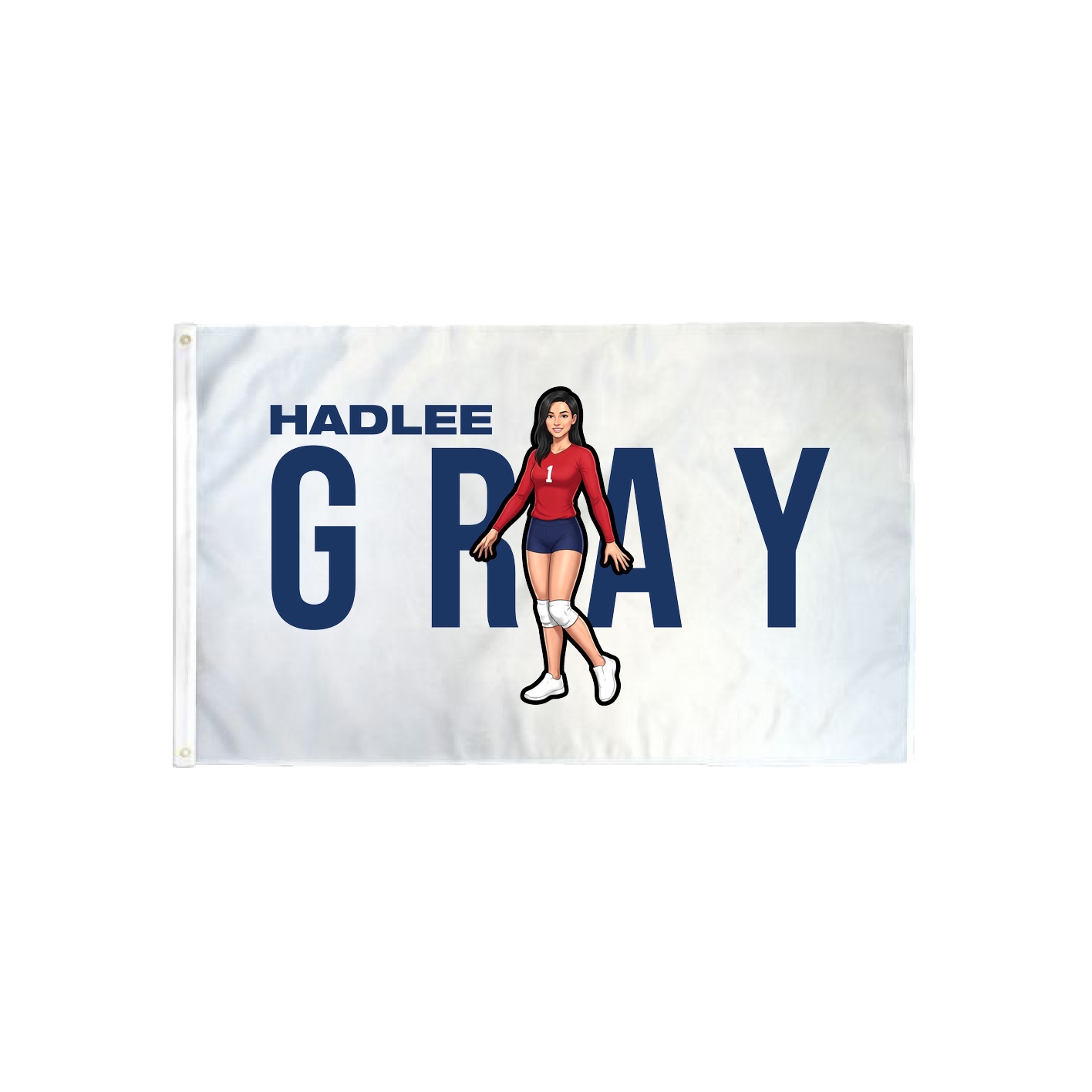 3x5 Flag — Player Name in Classic