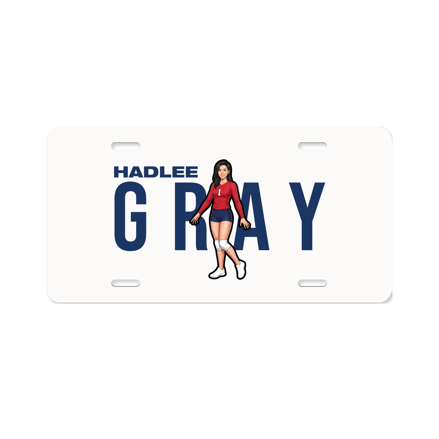 License Plate — Player Name in Classic