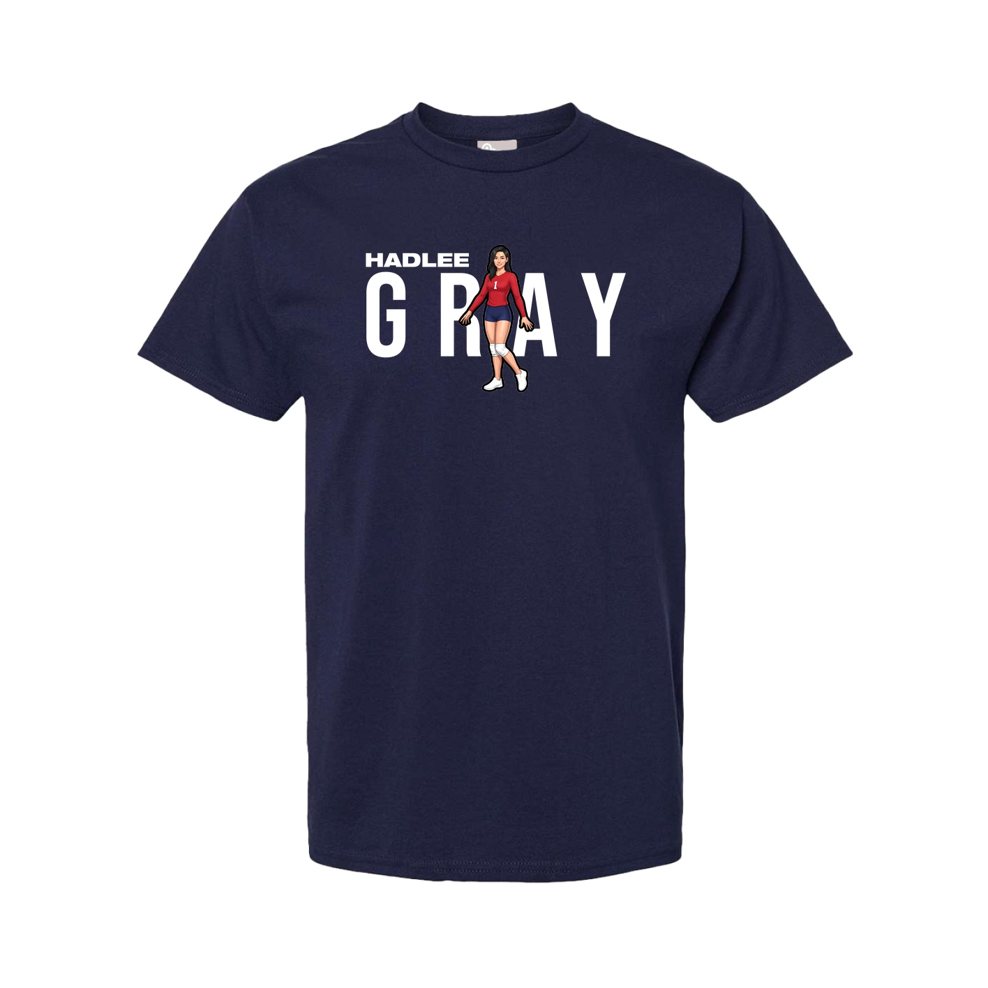 Tee — Player Name in Navy