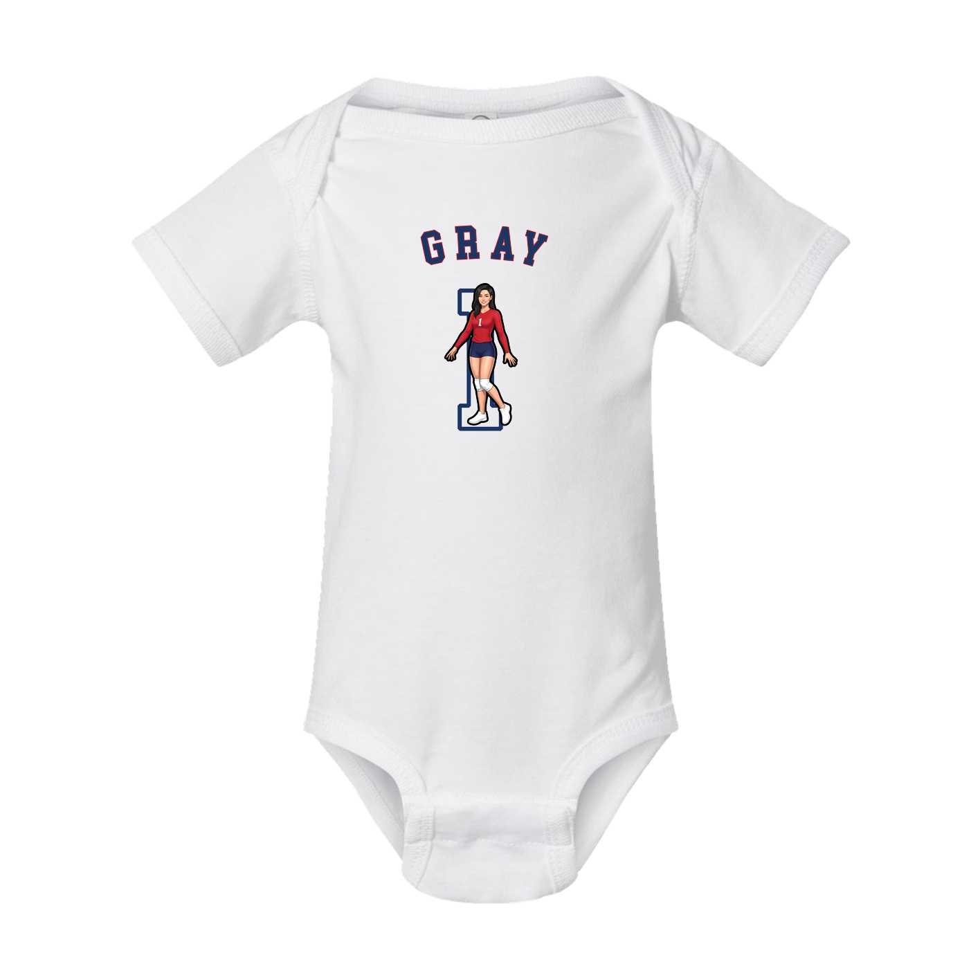 Baby Onesie — Shirsey Arch in White