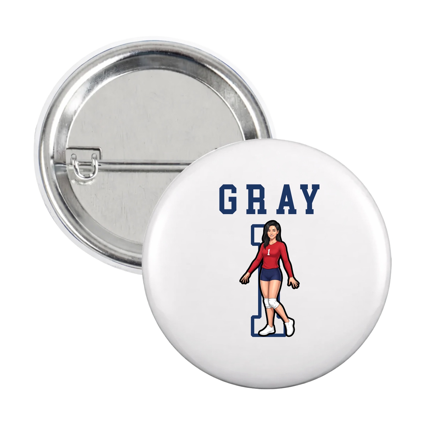 Game Day Button — Shirsey in White