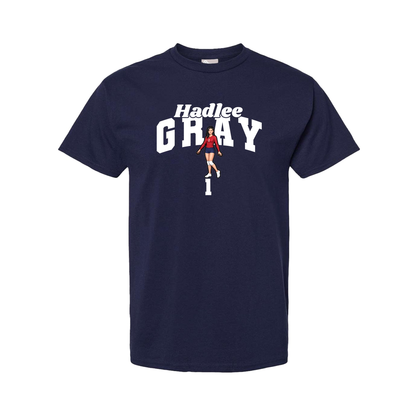Tee — Signature Arch in Navy