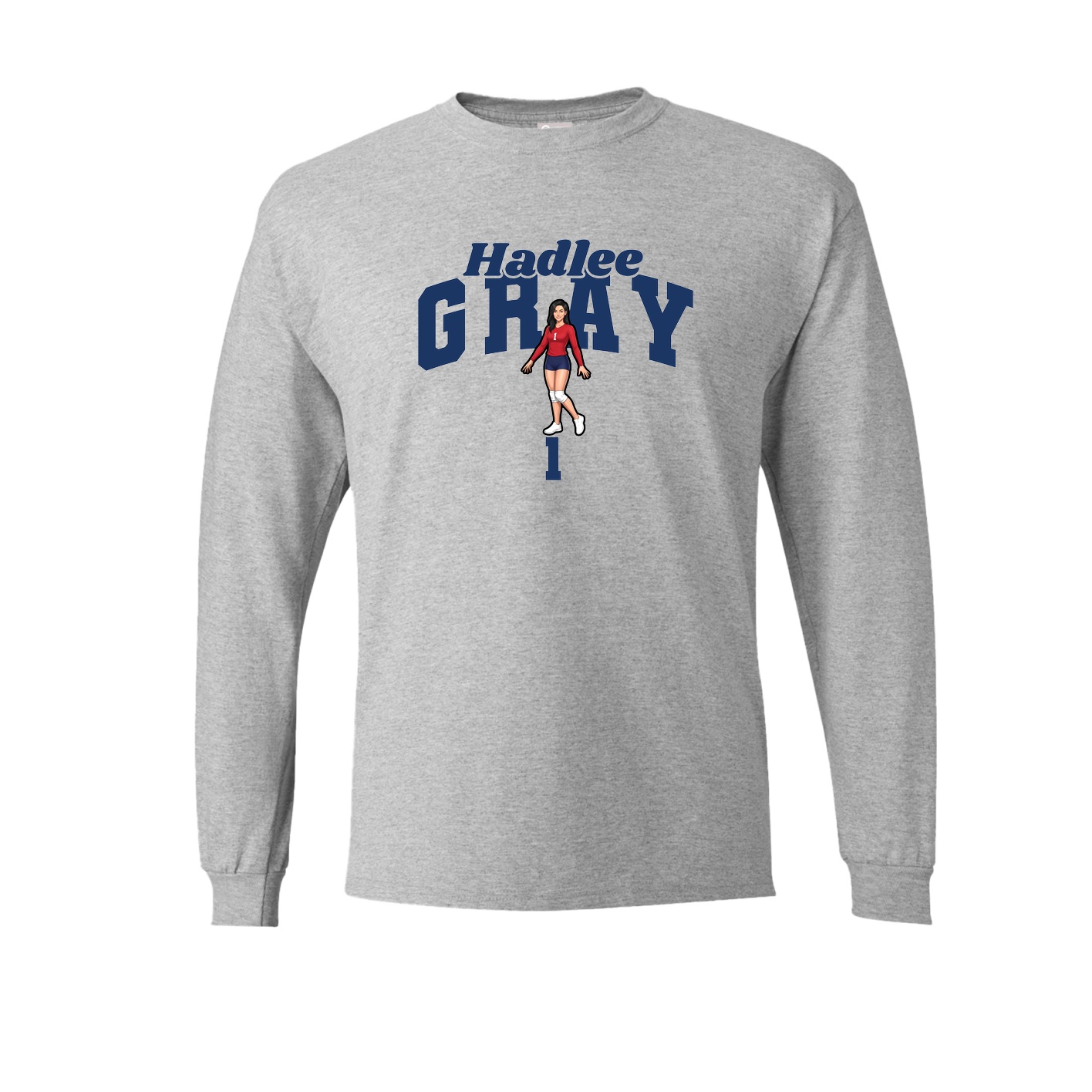 Long Sleeve Tee — Signature Arch in Grey
