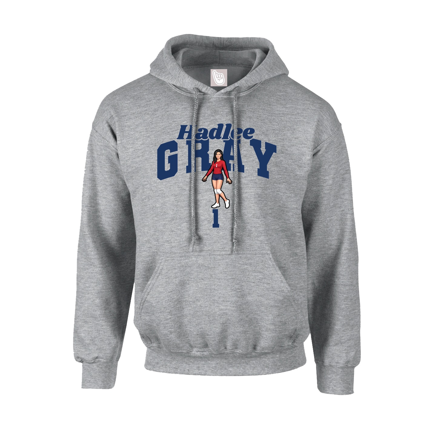 Hoodie — Signature Arch in Grey
