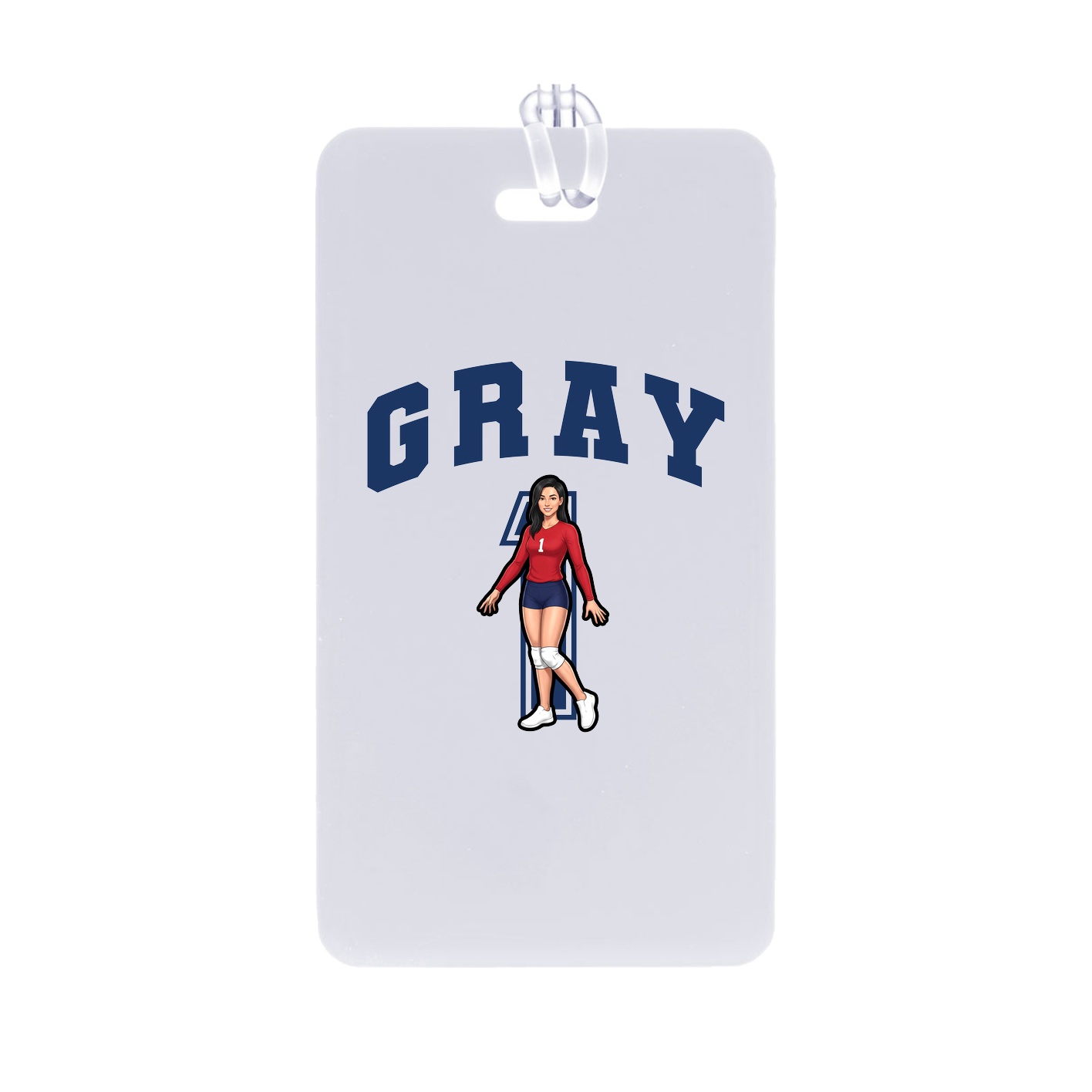 Bag Tag — Number in Classic