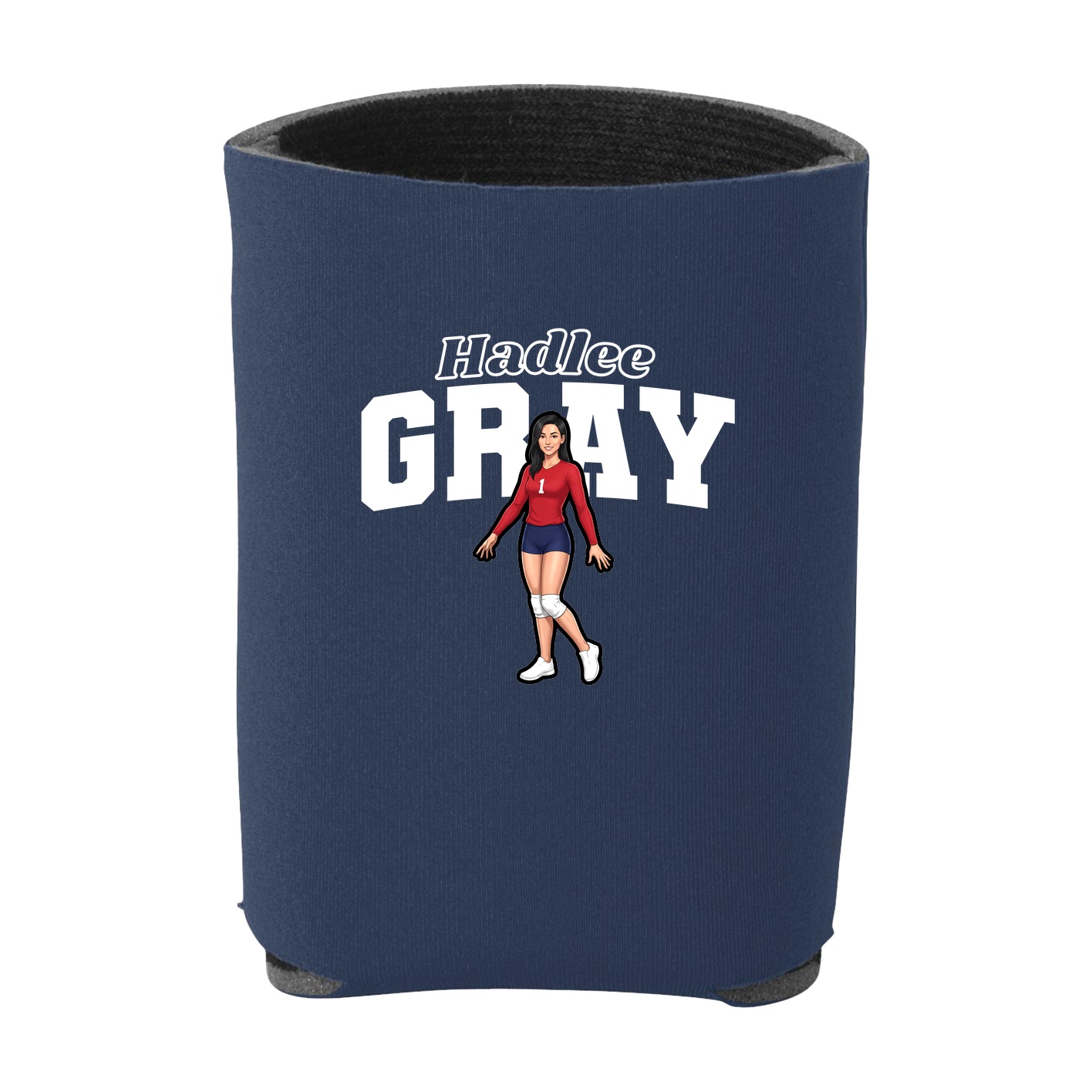 Can Holder — Name Arch in Navy