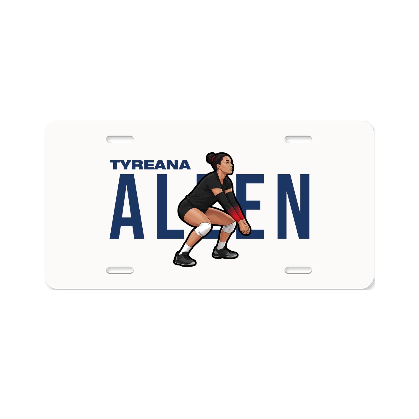 License Plate — Player Name in Classic