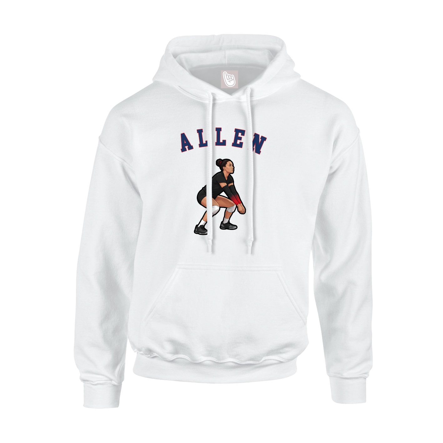 Youth Hoodie — Shirsey Arch in White