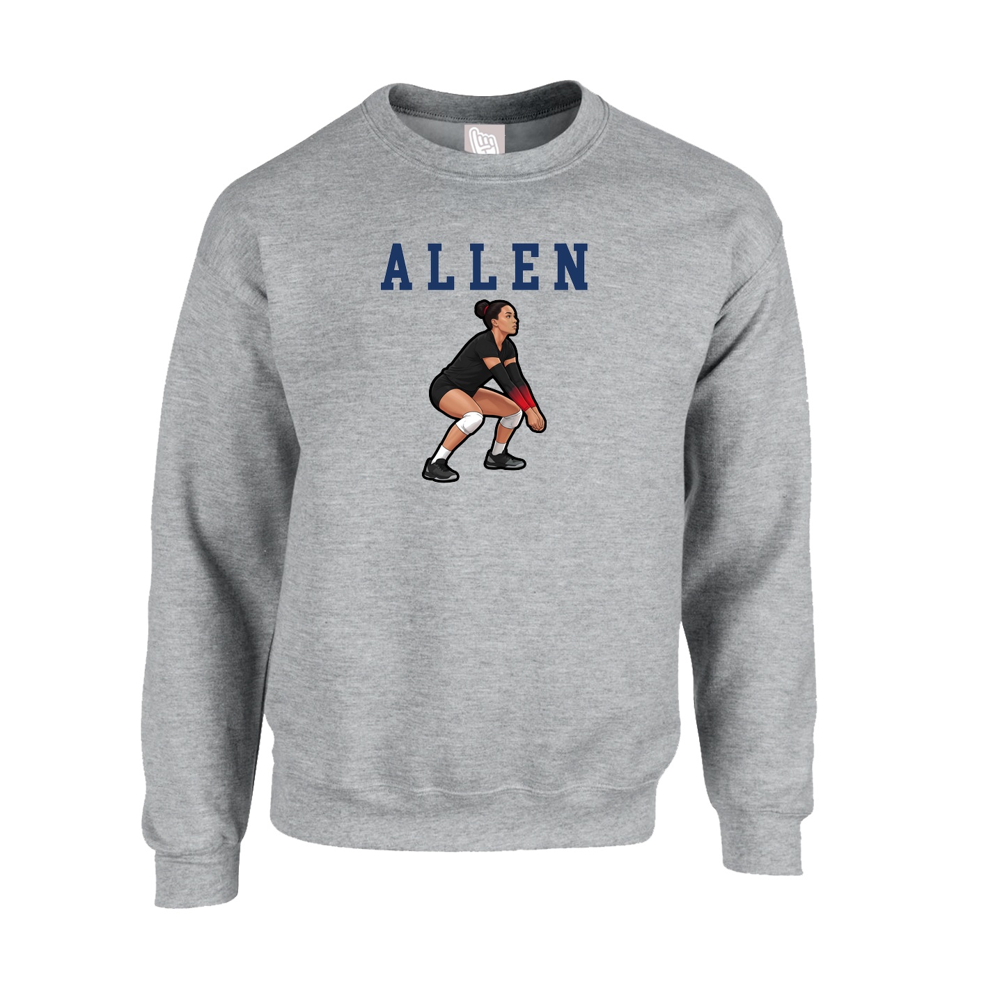 Fleece Crew — Shirsey in Grey