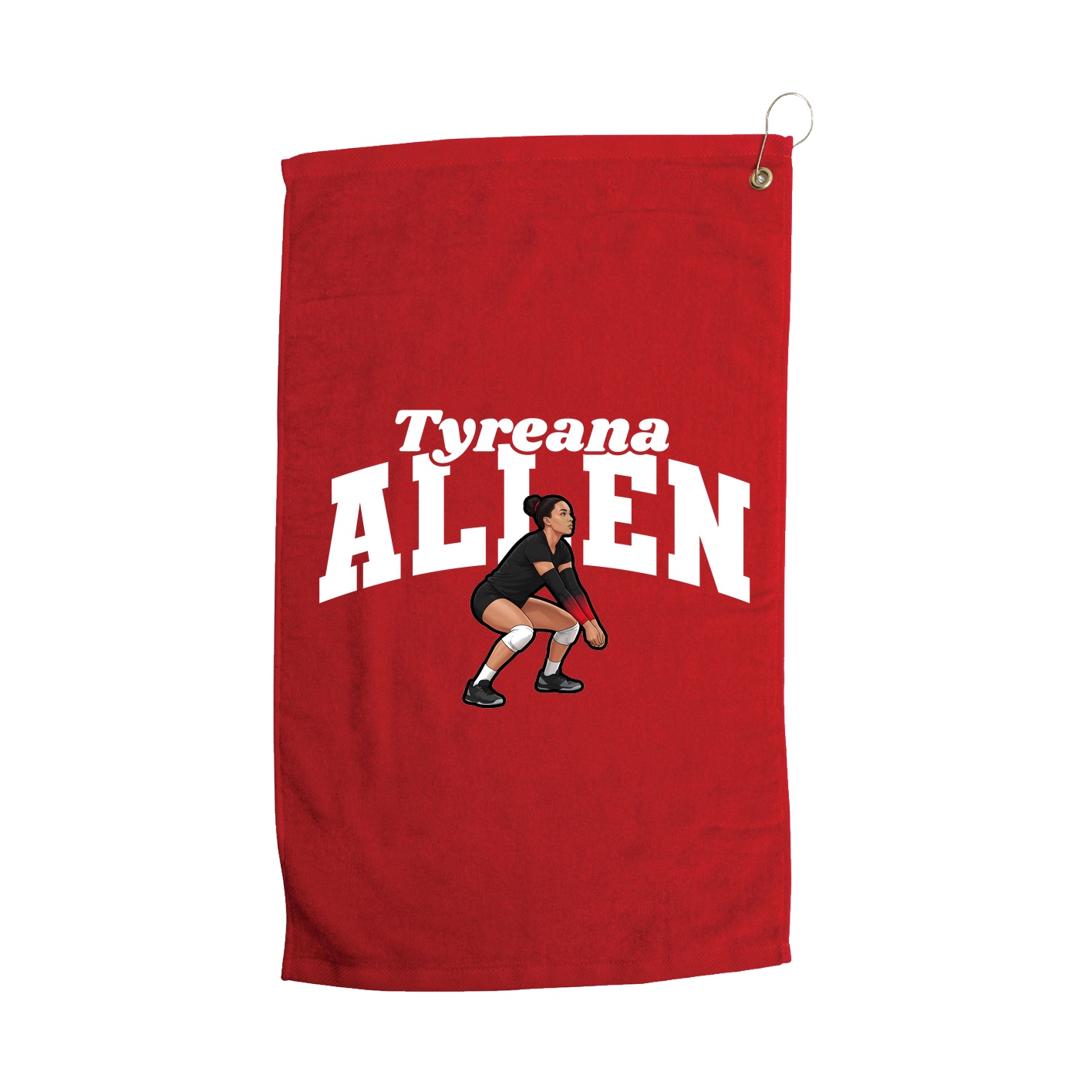 Golf Towel — Signature Arch in Red