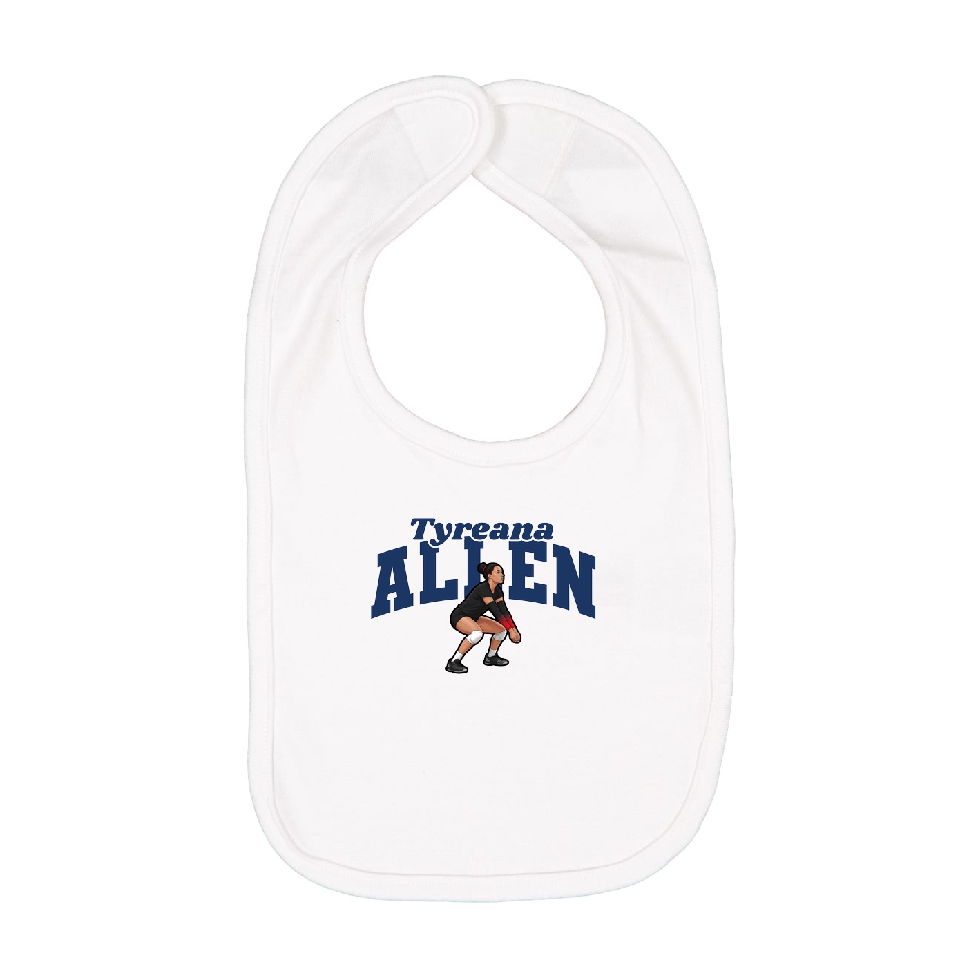 Infant Bib — Signature Arch in White