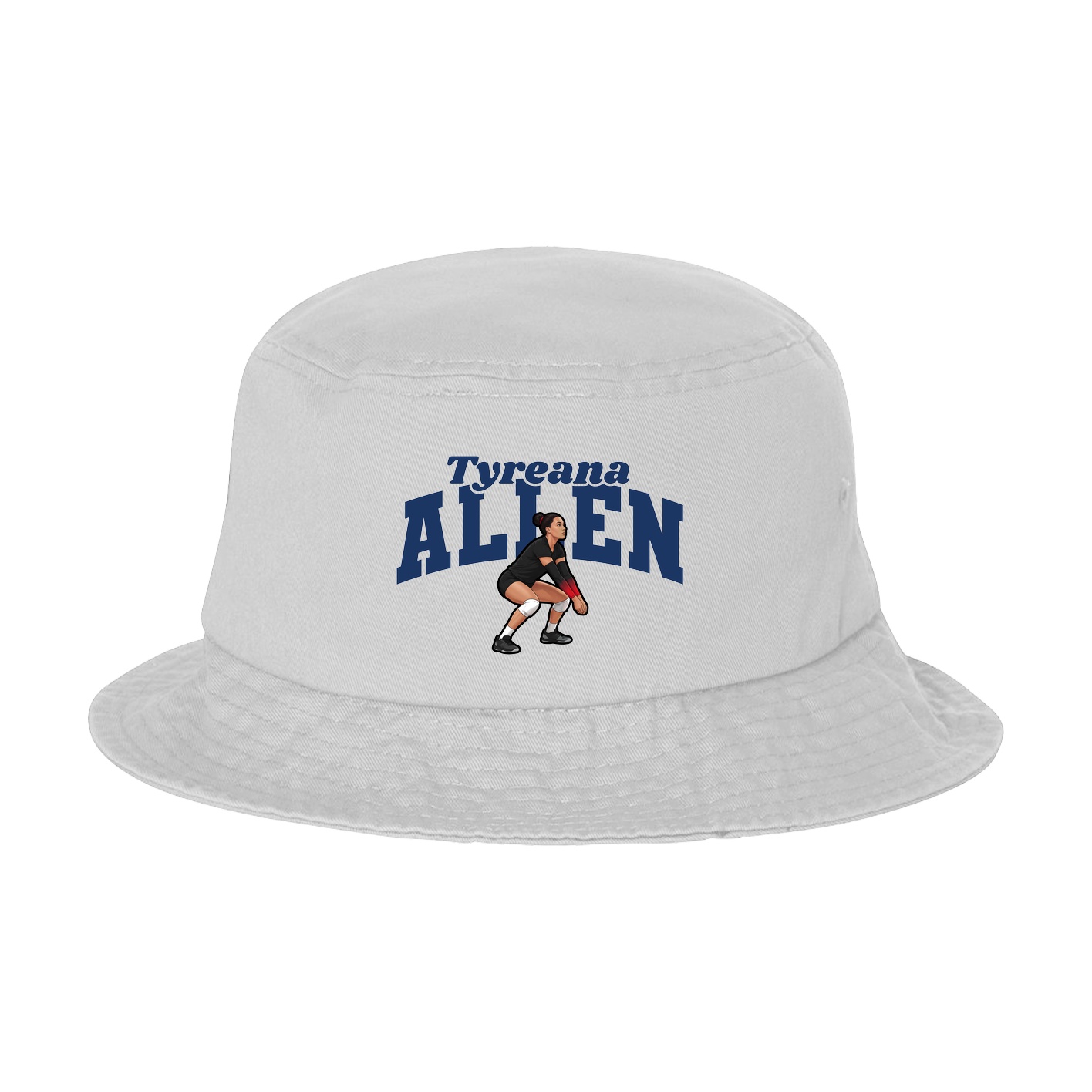 Bucket Cap — Signature Arch in White