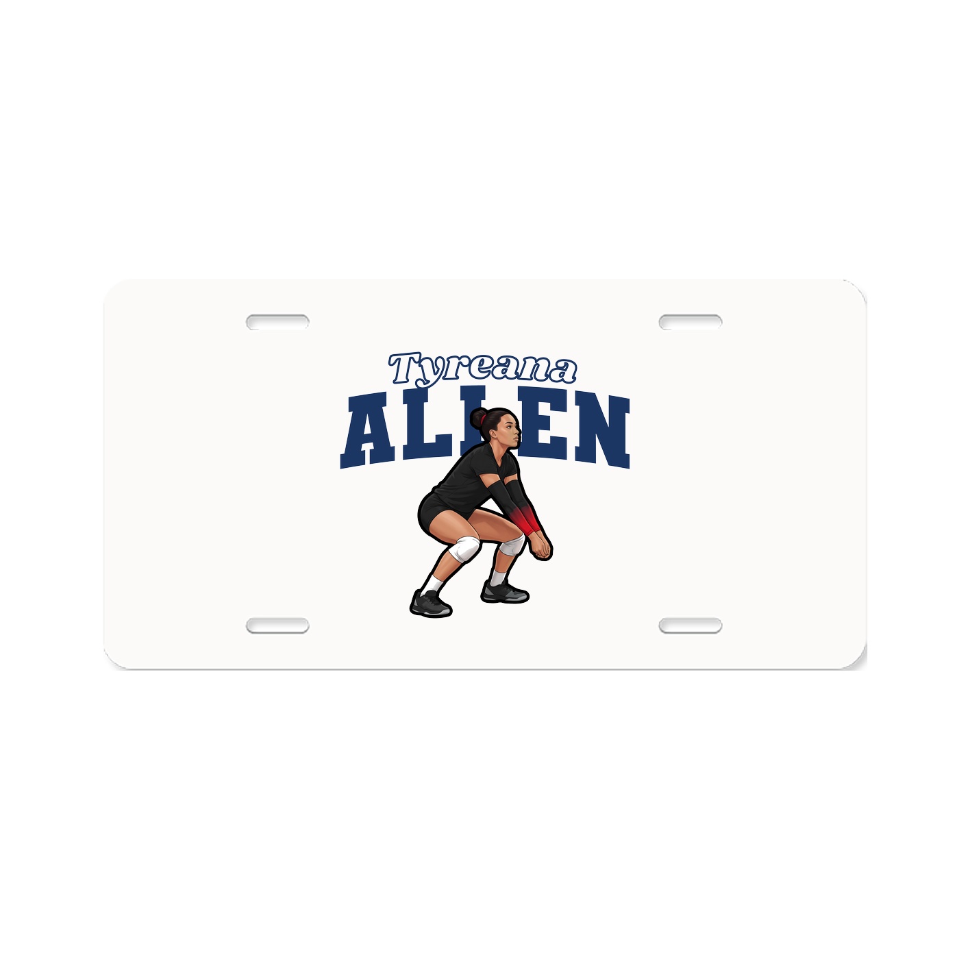 License Plate — Name Arch in Classic