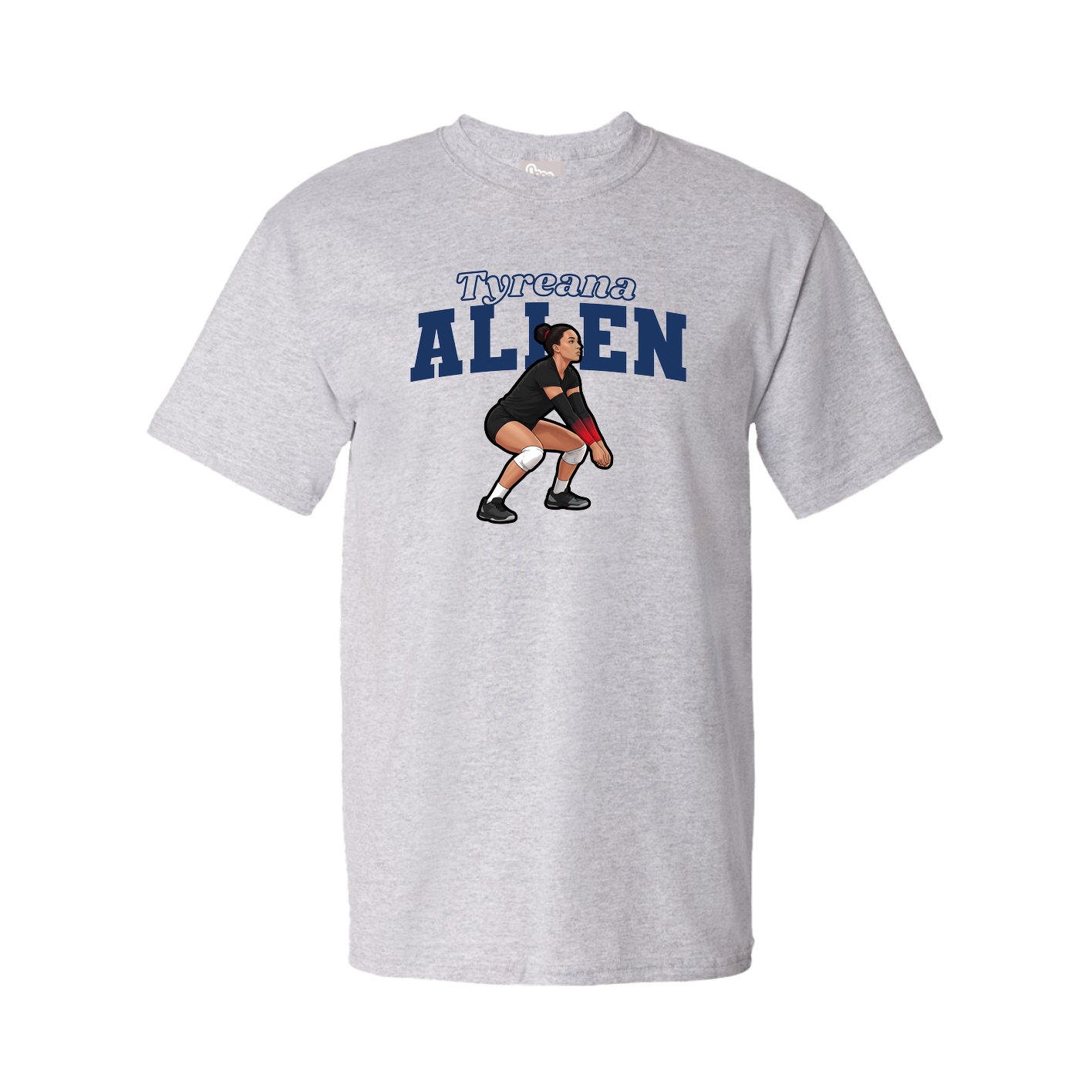 Tee — Name Arch in Grey