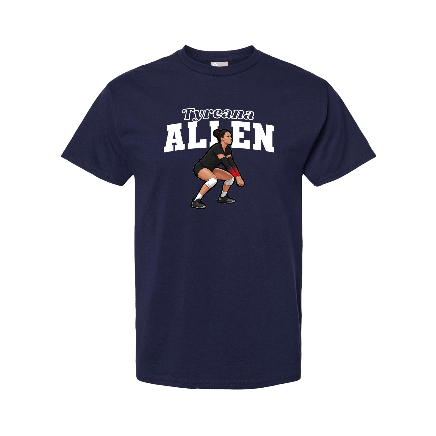 Youth Tee — Name Arch in Navy