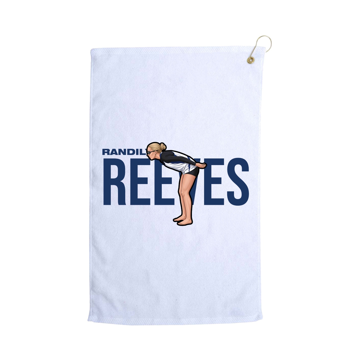 Golf Towel — Player Name in White