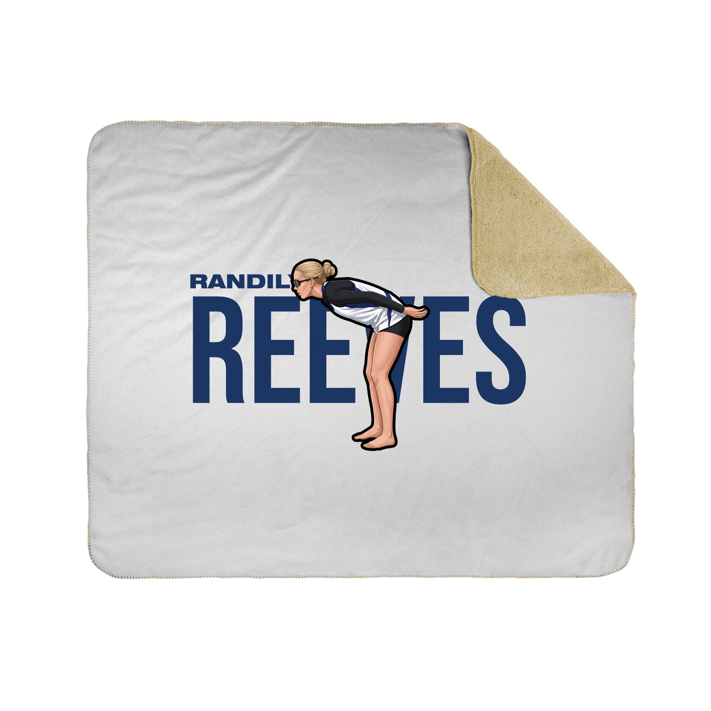 Throw Blanket — Player Name in White