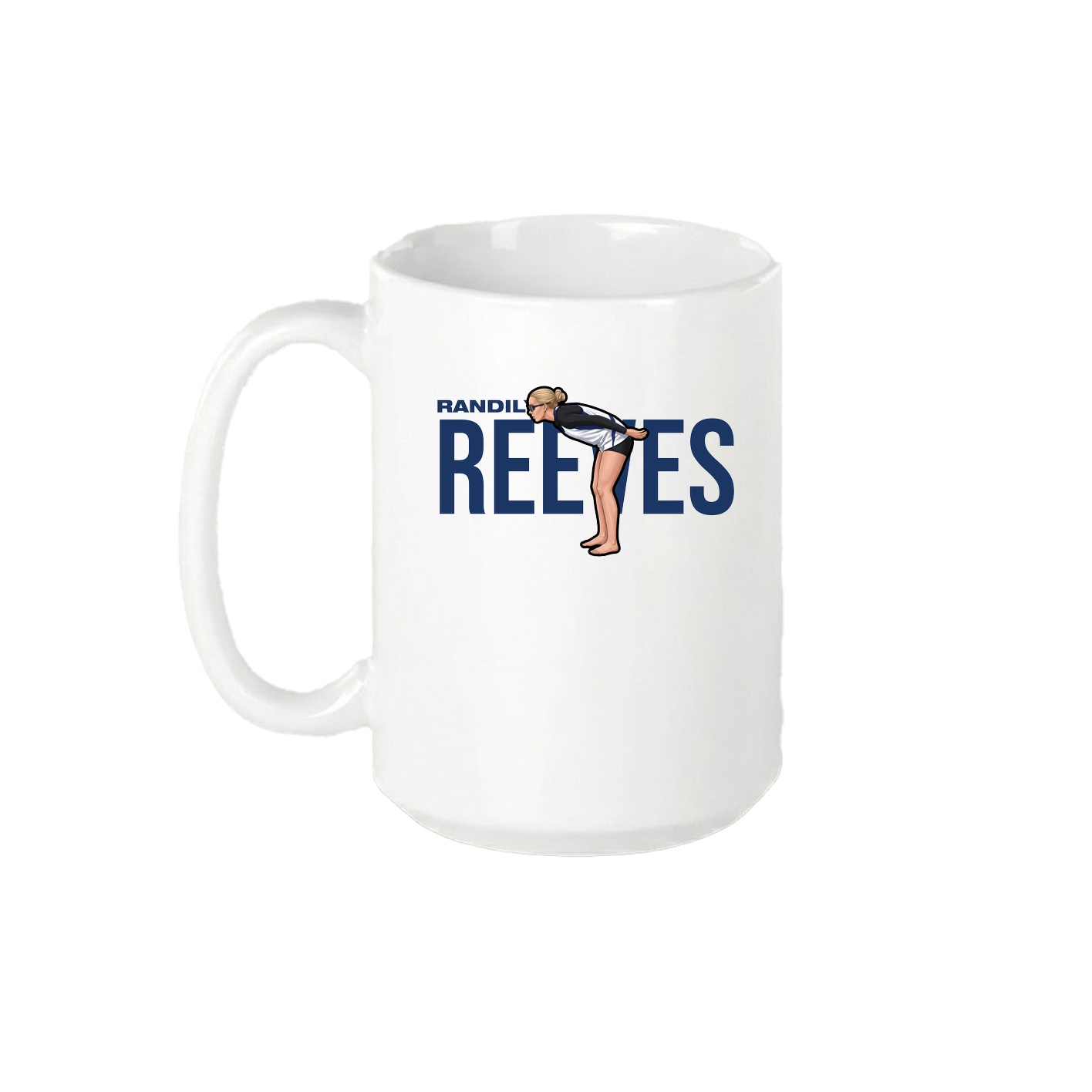 15oz Coffee Mug — Player Name in White