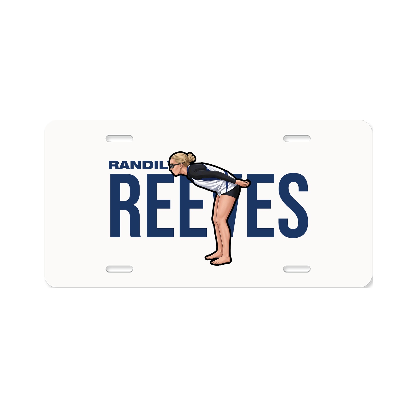 License Plate — Player Name in Classic