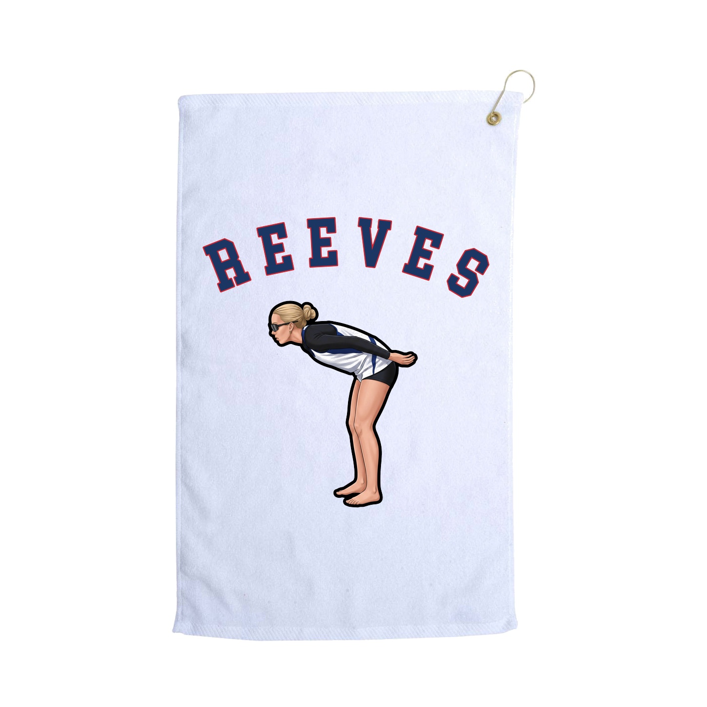 Golf Towel — Shirsey Arch in White
